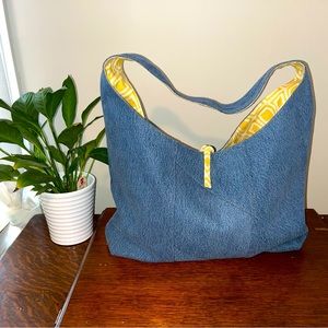Up-cycled Reversible Denim Tote Bag